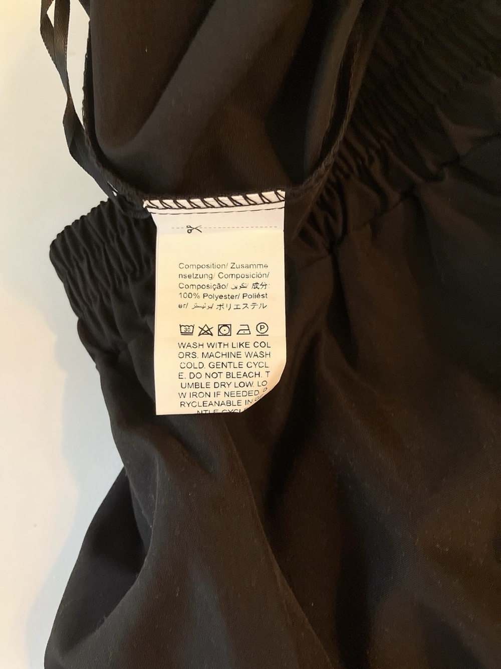 SHEIN Wide-Leg High-Rise Pull-on Cargo Pants Black Lightweight Large - Picture 5 of 9